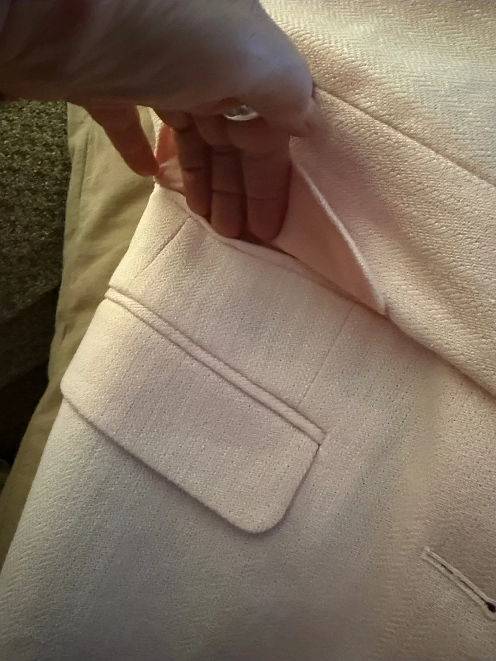 J.Crew Dalton Blazer in Italian Cotton-Linen Pale Pink - Size s4